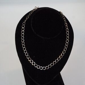 Stainless Steel Chain Necklace Silver Tone Unisex 19 Inch